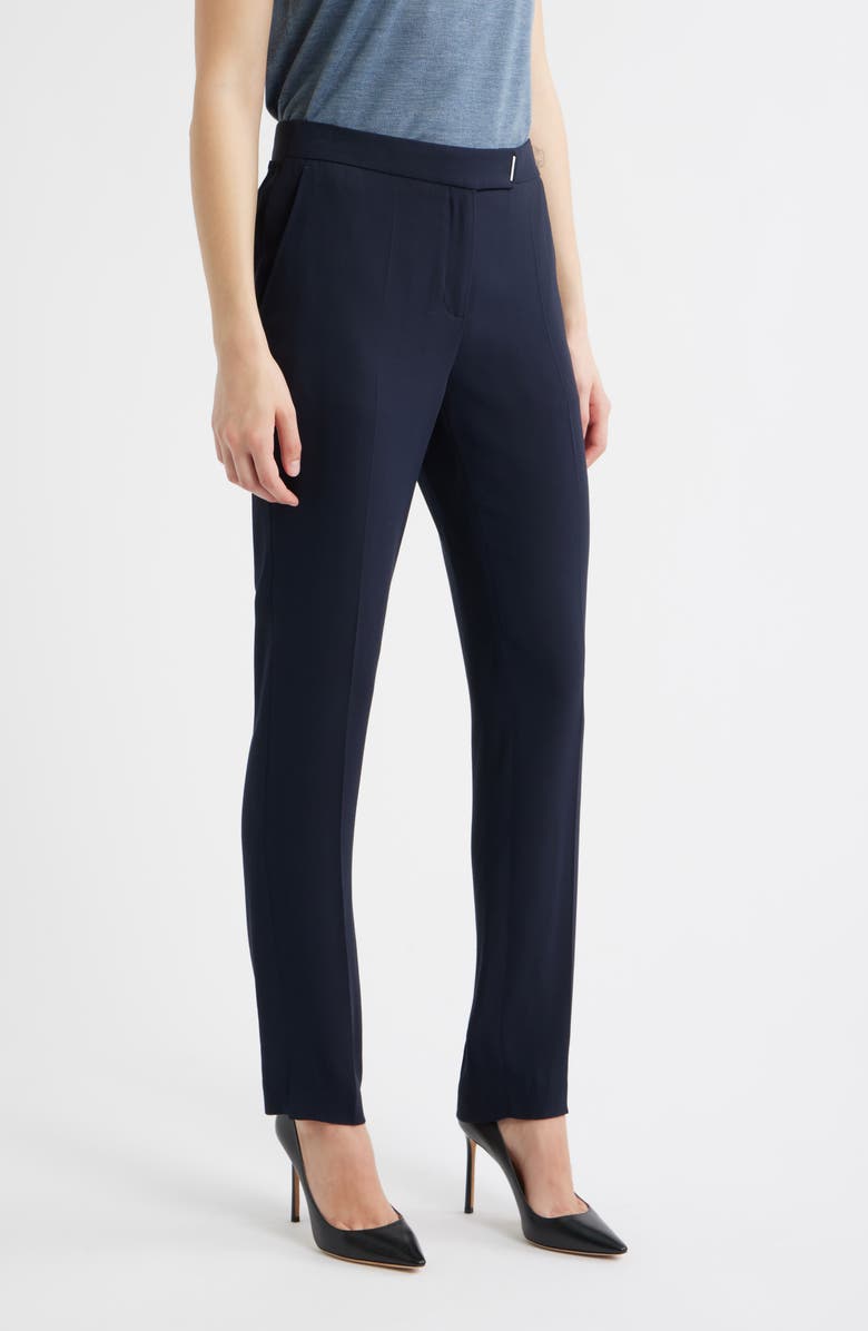 BOSS Tapria Straight Leg Pants, Alternate, color, Sky Captain