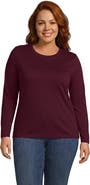 Lands' End Supima Cotton Long Sleeve Crewneck T-Shirt