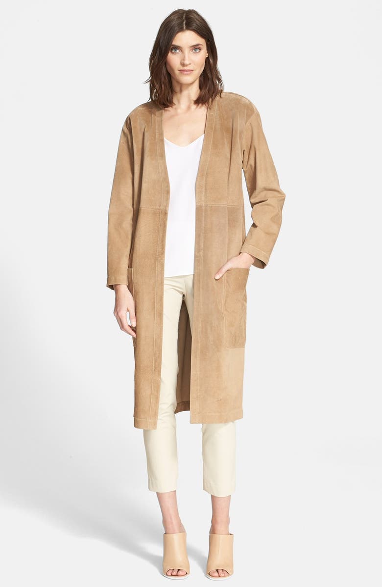 Theory 'Ankan' Suede Three Quarter Jacket, Main, color,