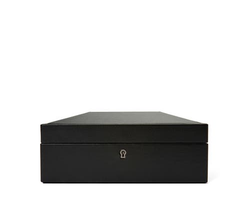 Wolf British Racing 8 Piece Watch Box In Black