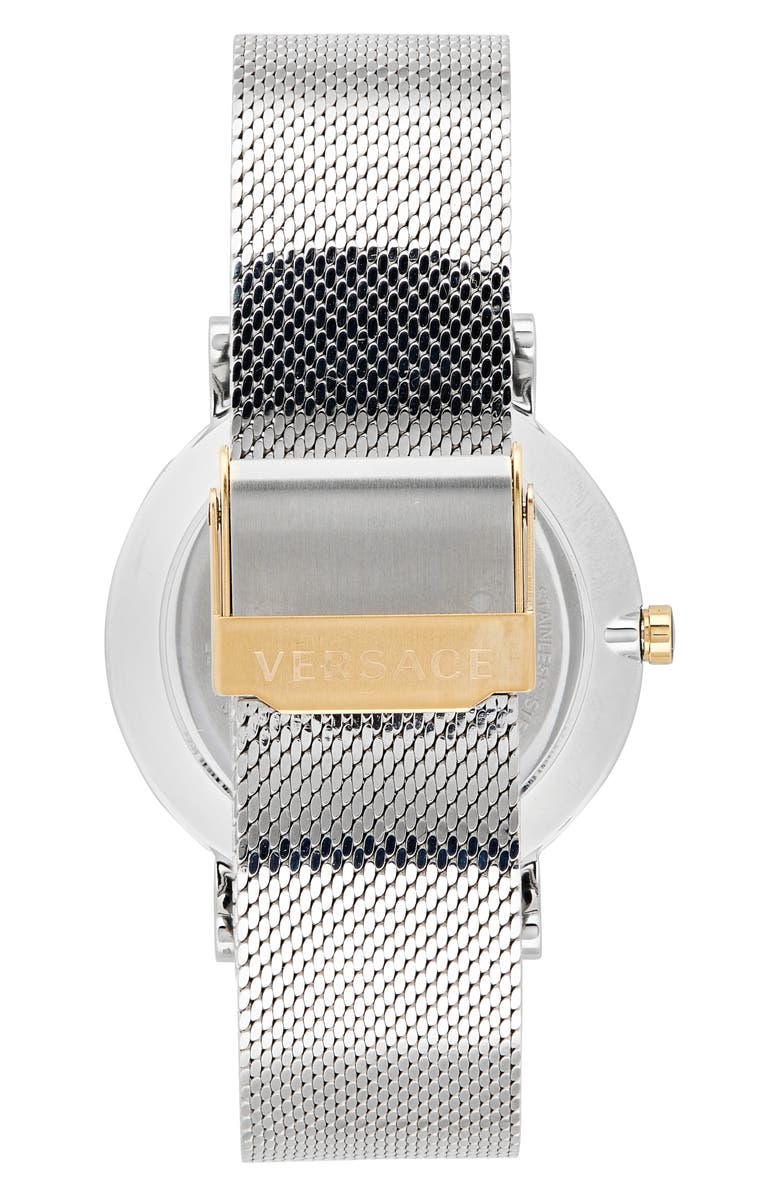 Versace New Generation Mesh Strap Watch, 36mm, Alternate, color,