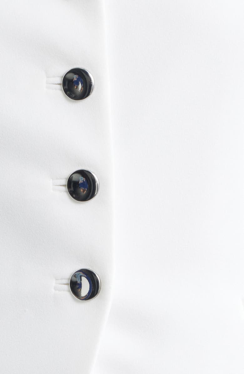 Anne Klein Four-Button Vest, Alternate, color, Crisp White