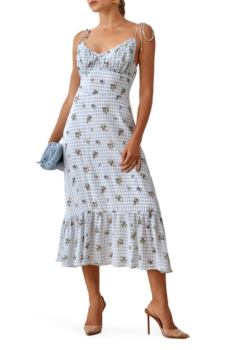 Embry Floral Midi Dress, Main, color, AL FRESCO