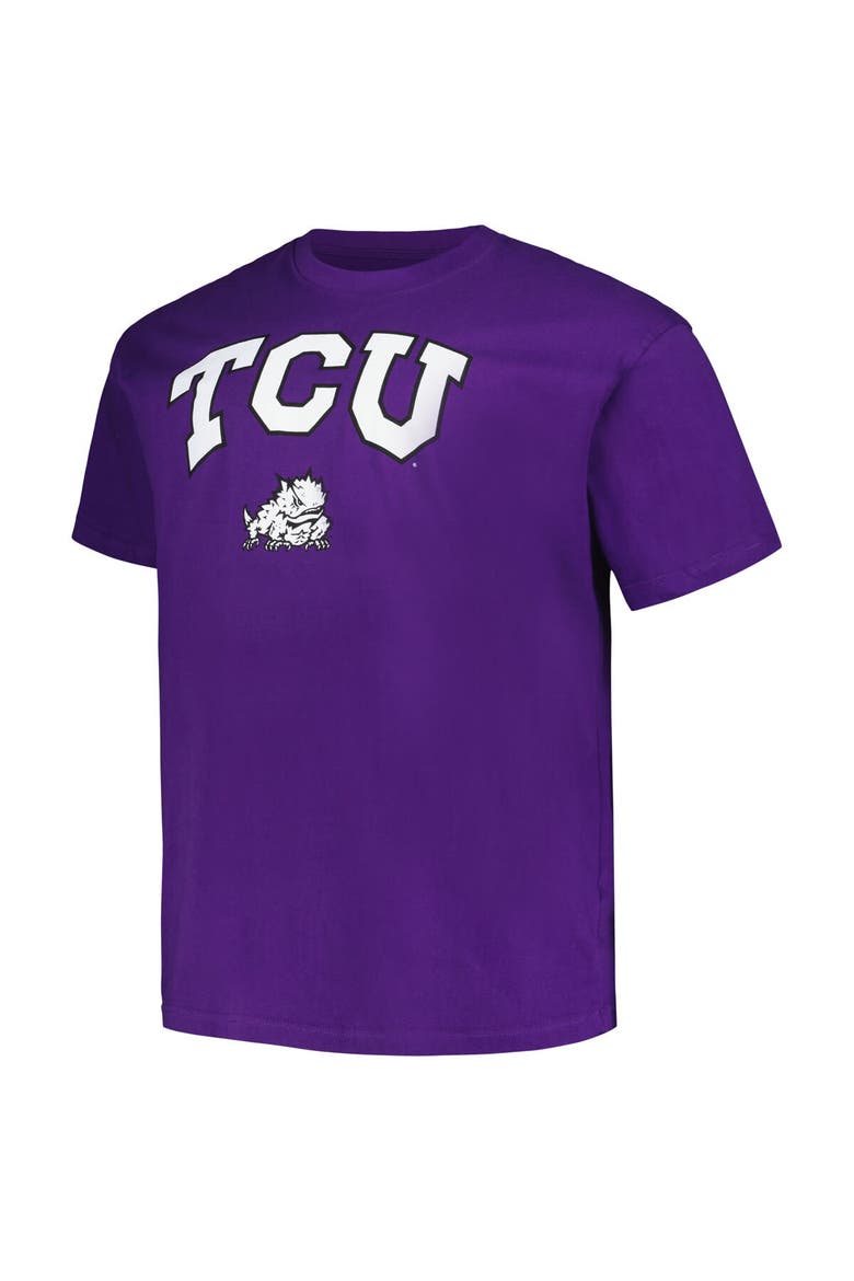 Men's Champion Purple TCU Horned Frogs Big & Tall Arch Over Logo T-Shirt, Alternate, color, Purple