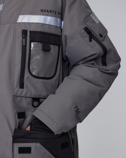 Quartz Co. Vostok 3.0 | Hooded Down Expedition Jacket In Steel Grey