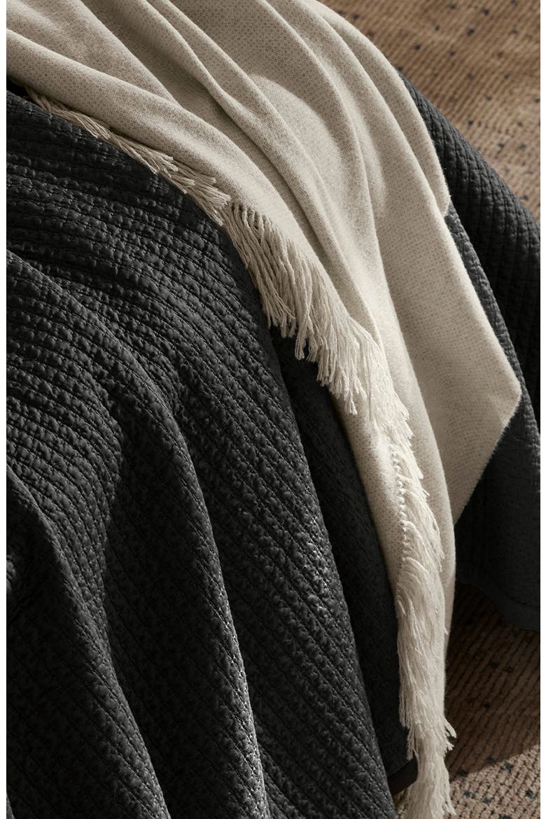 Signature Texture Stitch Organic Cotton Quilt, Alternate, color, NIGHT