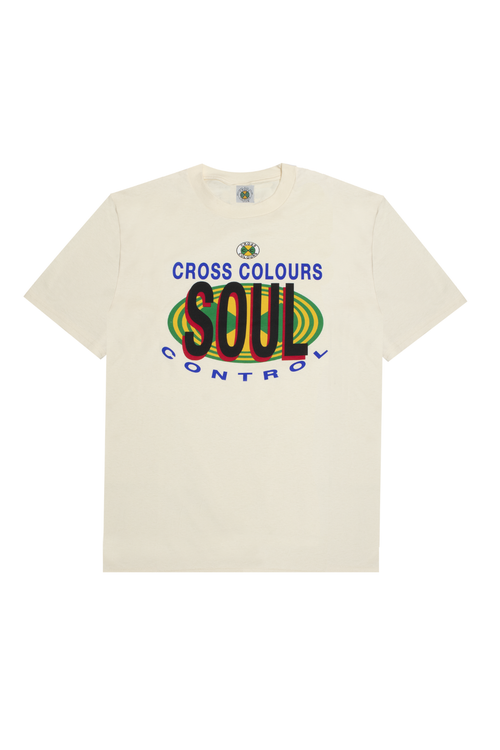 Cross Colours Soul Control T-shirt In White
