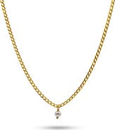 Bowood Lane Capri Pearl & Gold Filled Charm Necklace