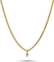 Bowood Lane Capri Pearl & Gold Filled Charm Necklace