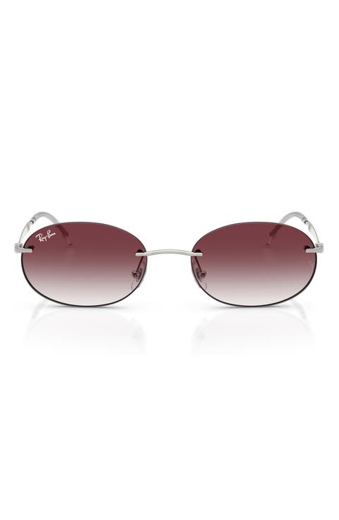 54mm Gradient Oval Sunglasses