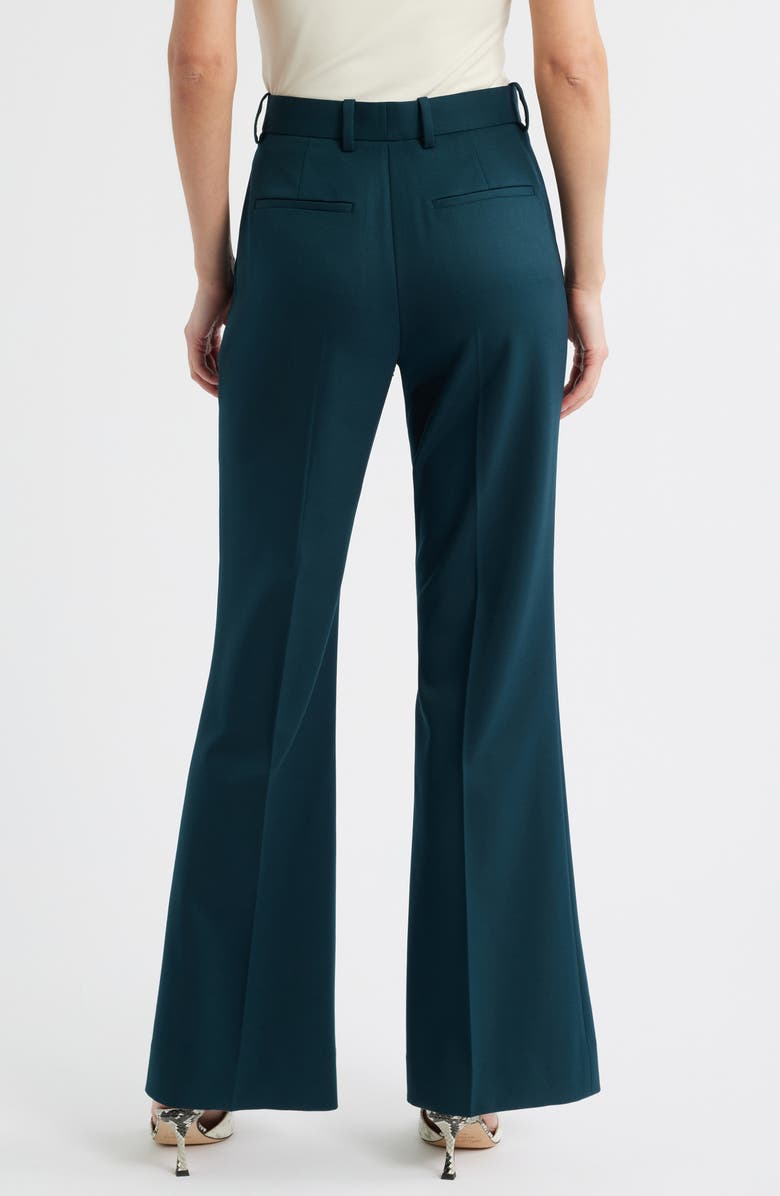 Reiss Jade Wide Leg Wool Blend Pants, Alternate, color, Green