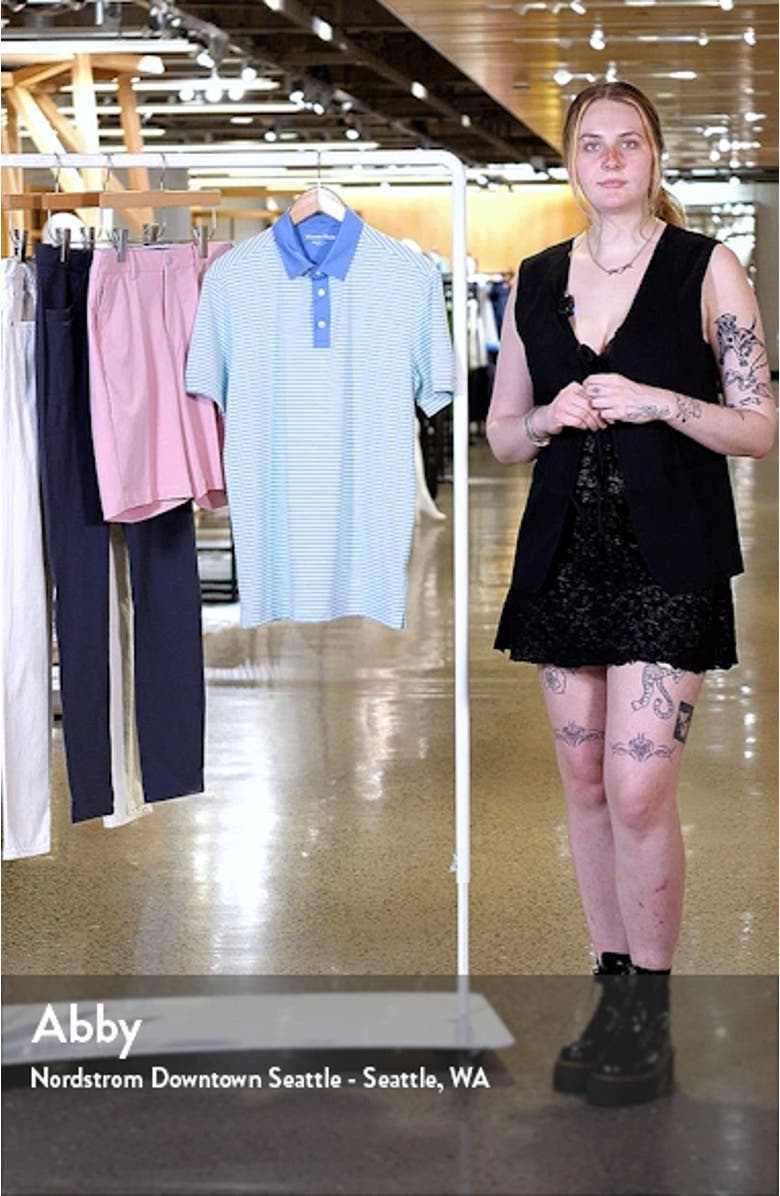 Versa Stripe Performance Polo, sales video thumbnail