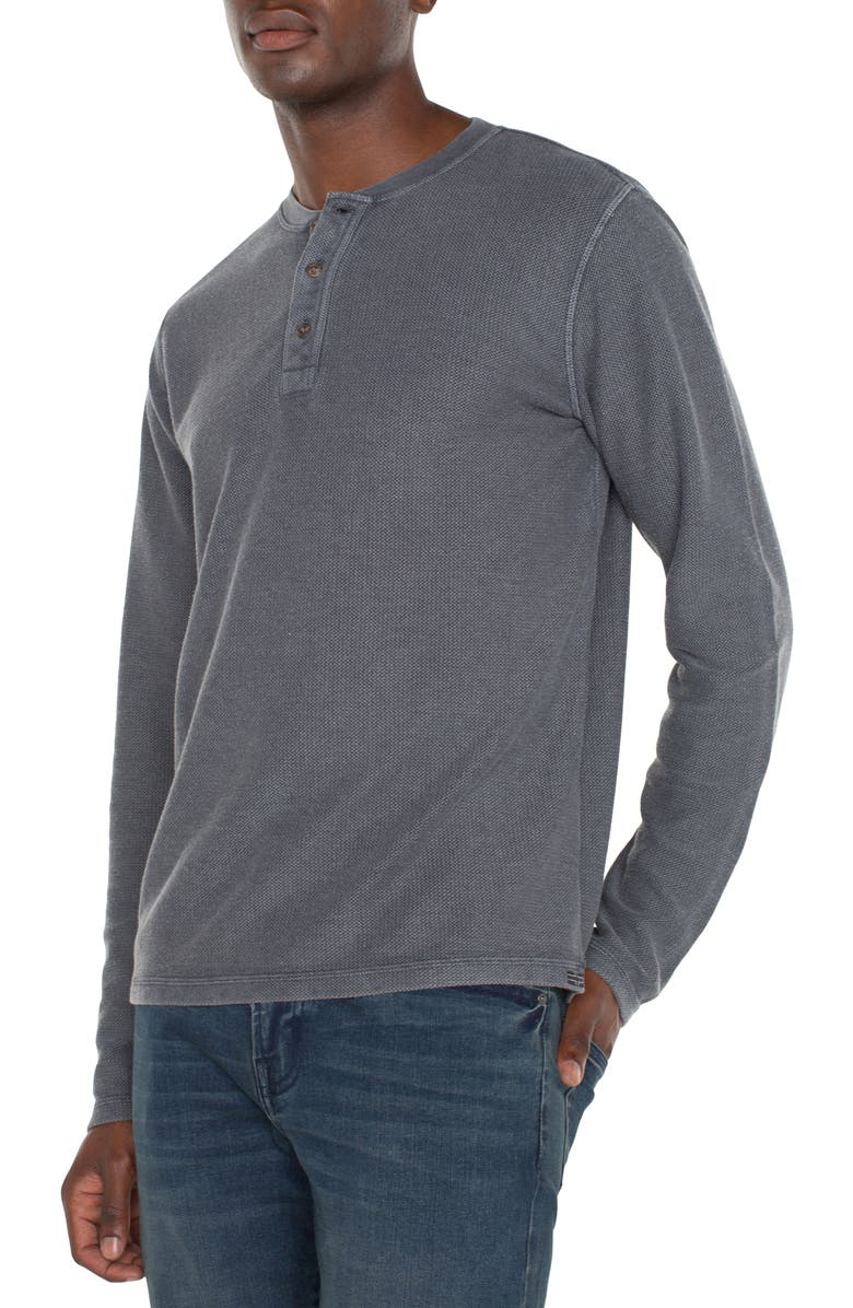 Liverpool Textured Long Sleeve Henley, Alternate, color, 