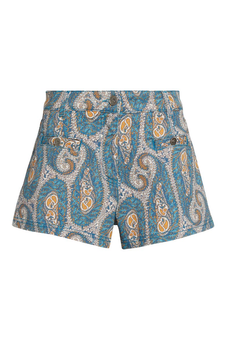Paisley Print Stretch Denim Shorts (Women) | Nordstrom