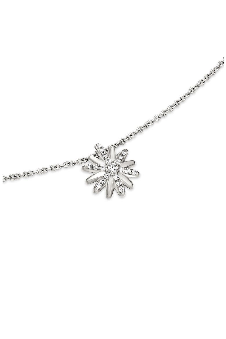 Petite Starburst Pendant Necklace with Diamonds, Alternate, color, DIAMOND/ SILVER