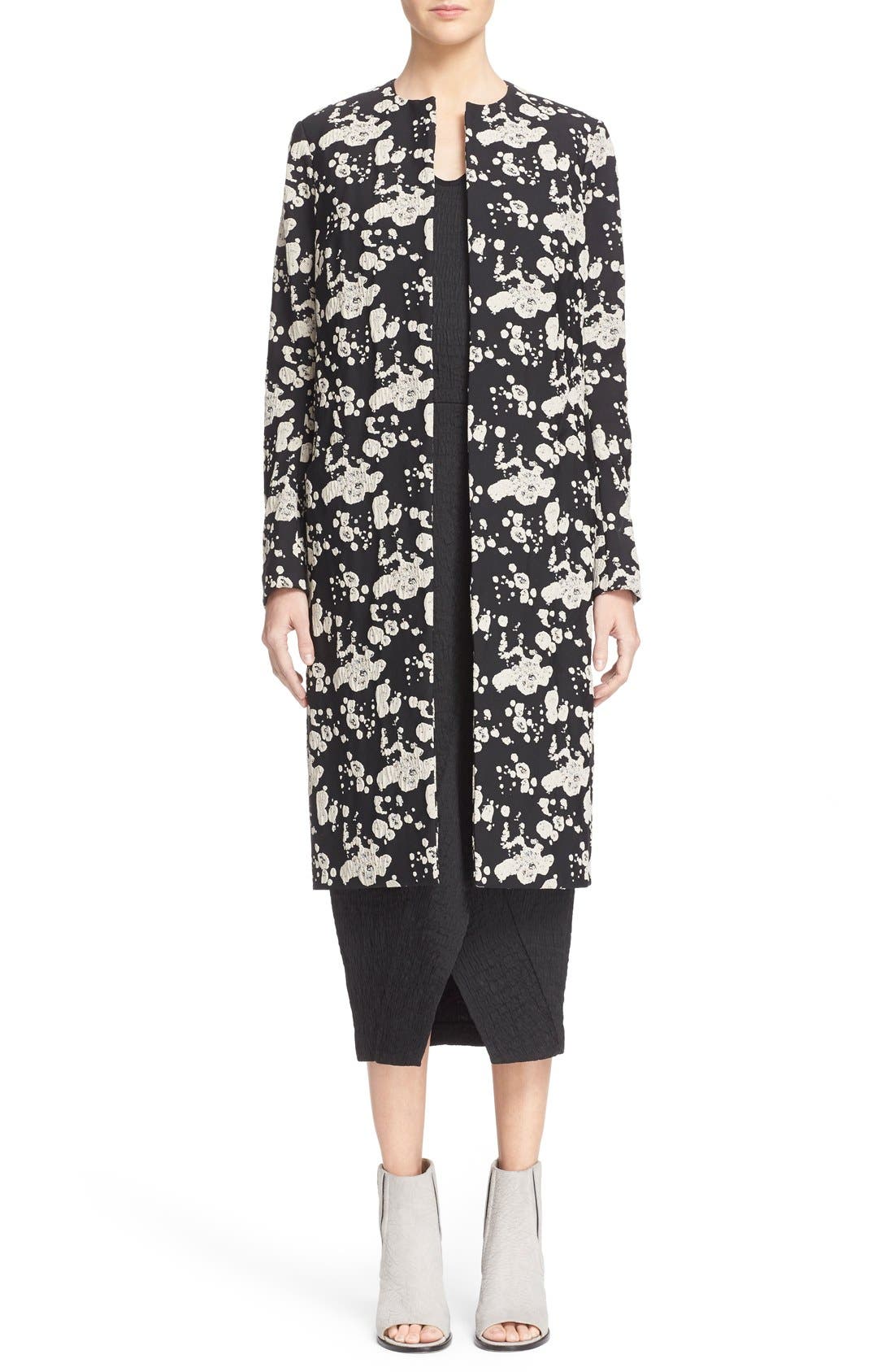 Zero + Maria Cornejo 'Luna' Lotus Jacquard Coat (Women) | Nordstrom