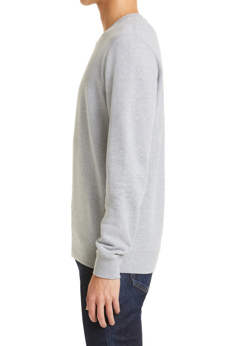 Men's Cotton French Terry Sweatshirt, Alternate, color, GREY MELANGE