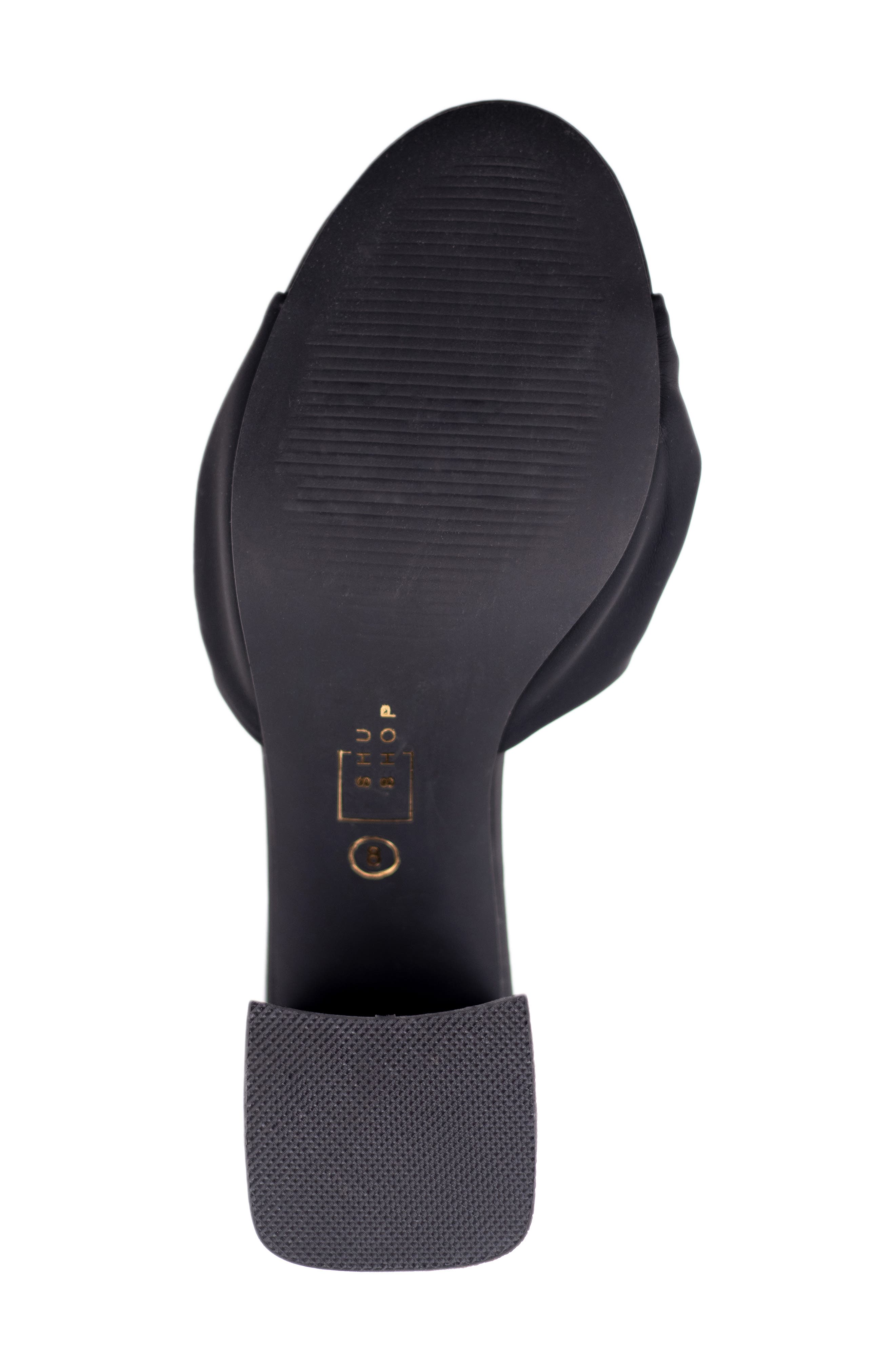 SHUSHOP Emily Block Heel Sandal, Alternate, color, Black