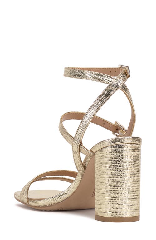 Vince Camuto Hania Ankle Strap Sandal In Gold