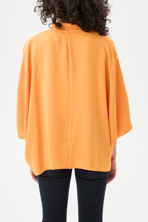 Trina Turk Concourse Oversized Surplice Top In Cap Clementine