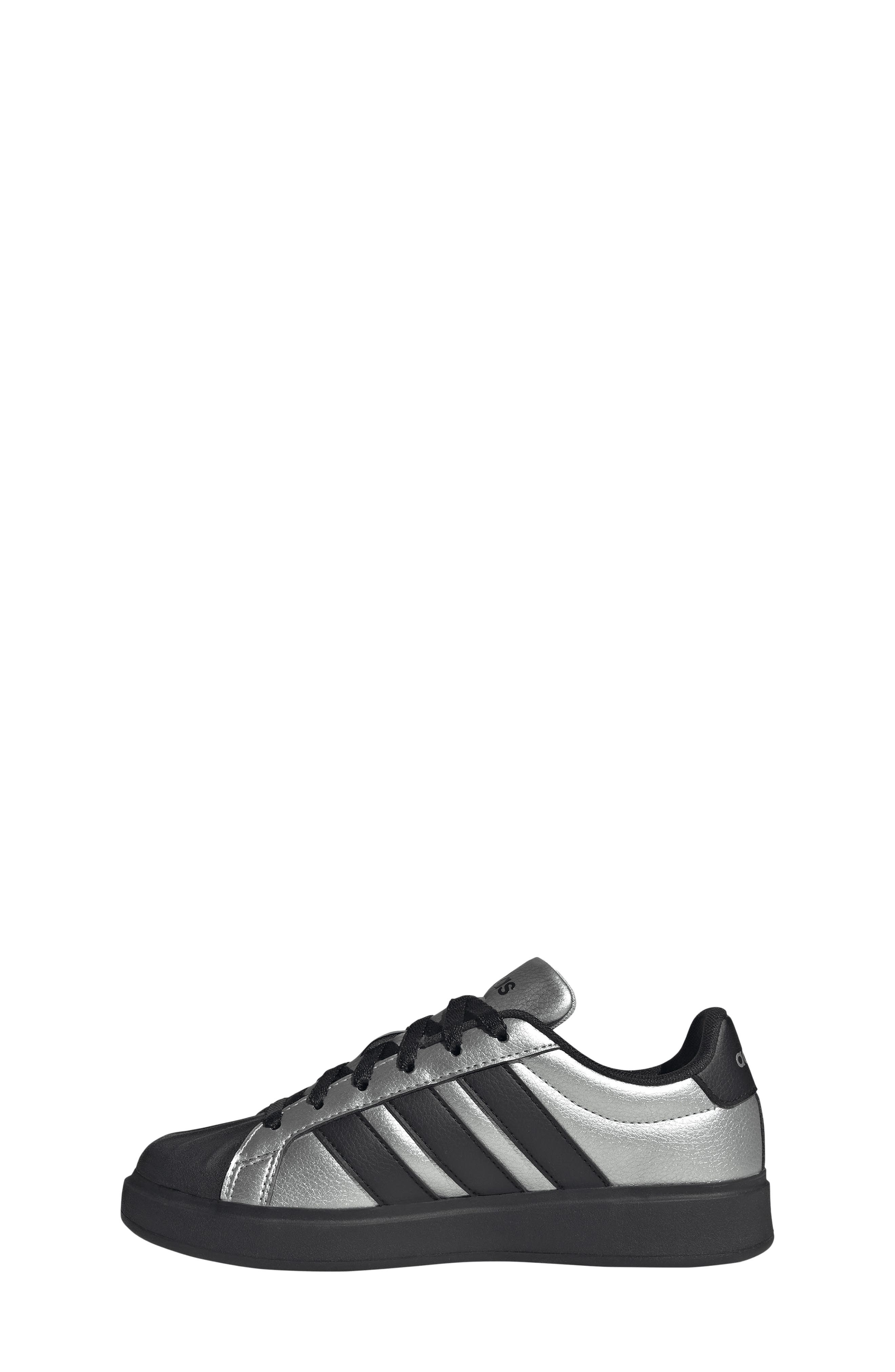 Kids' Street Talk Sneaker, Alternate, color, SILVER METALLIC/ CORE BLACK