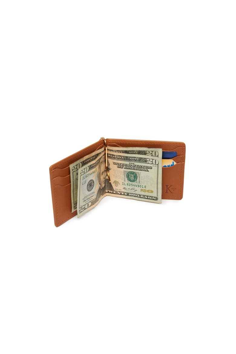 Spencer Leather Money Clip Wallet, Alternate, color, Tan