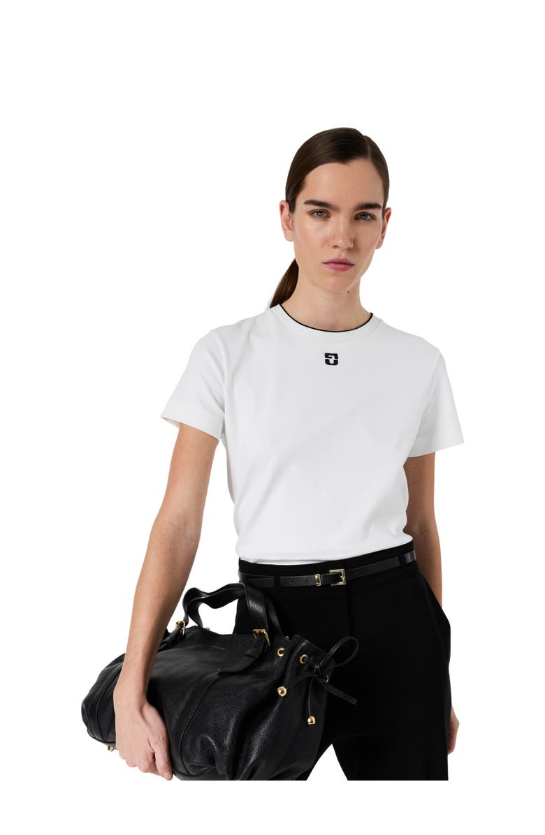GERARD DAREL Maiane Monogram Logo T-Shirt, Main, color, White