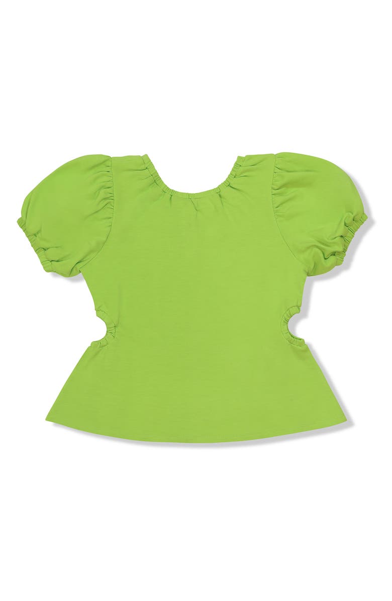 Habitual Kids Kids' Gathered Puff Sleeve Top, Alternate, color, Lime