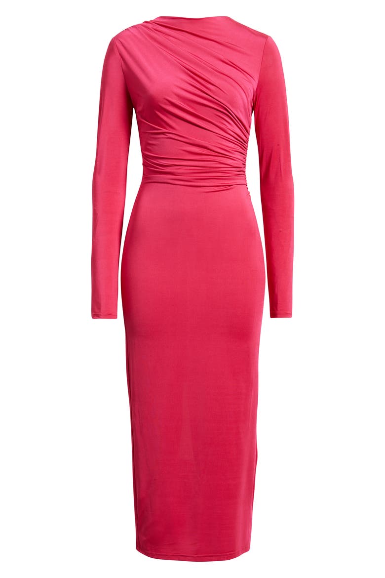 Hilda Long Sleeve Cocktail Dress, Alternate, color, MAGENTA