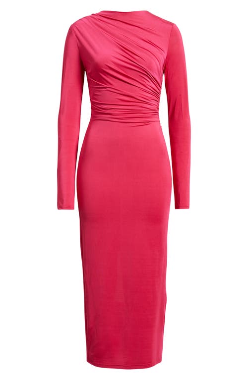 Nikki Lund Hilda Long Sleeve Cocktail Dress In Purple