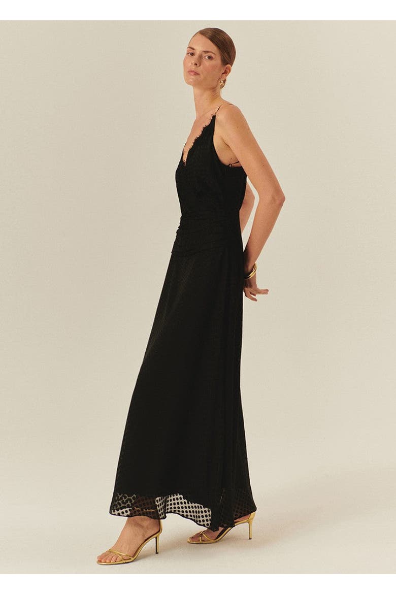 Emely Maxi Dress, Alternate, color, BLACK
