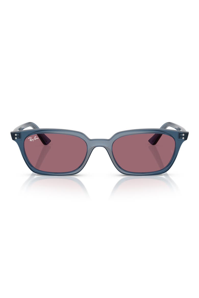 52mm Pillow Sunglasses, Main, color, LIGHT BLUE