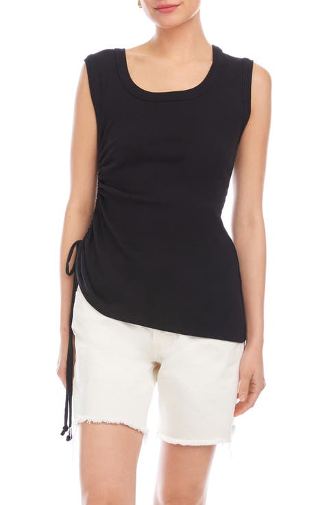 Tia Side Shirred Rib Tank