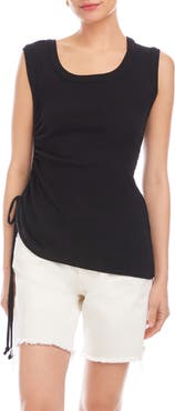FIFTEEN TWENTY Tia Side Shirred Rib Tank