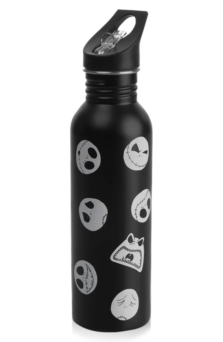 Picnic Time x Disney<sup>®</sup> Nightmare Before Christmas Jack Skellington Stainless Steel Water Bottle & Cooler Sling, Alternate, color, Black