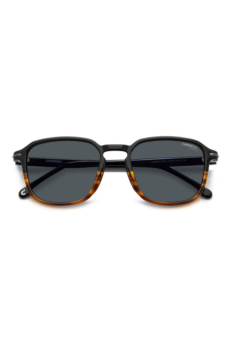 328/S 53mm Rectangle Sunglasses, Alternate, color, BLACK HAVANA