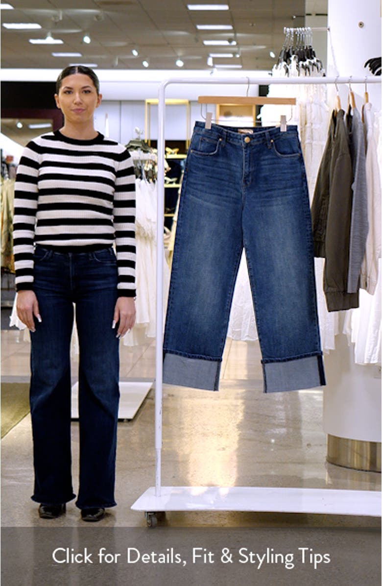 Sienna Cuffed High Waist Wide Leg Jeans, sales video thumbnail