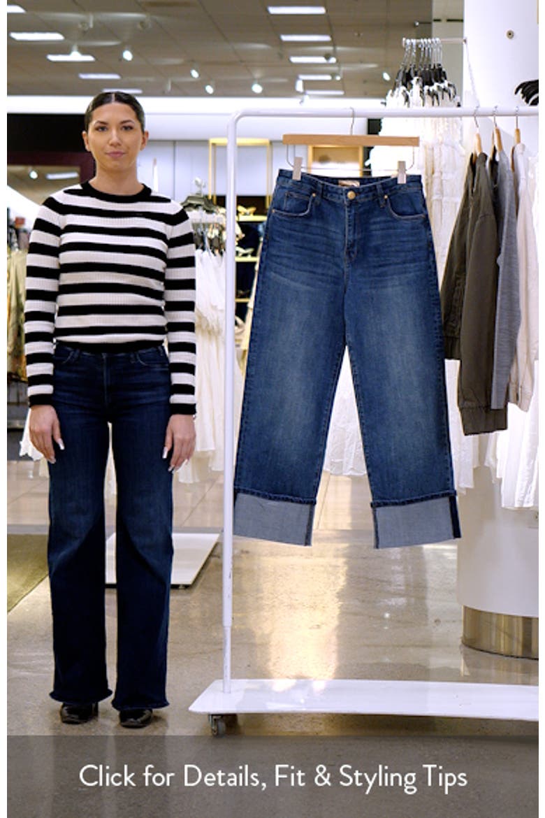 Sienna Cuffed High Waist Wide Leg Jeans video