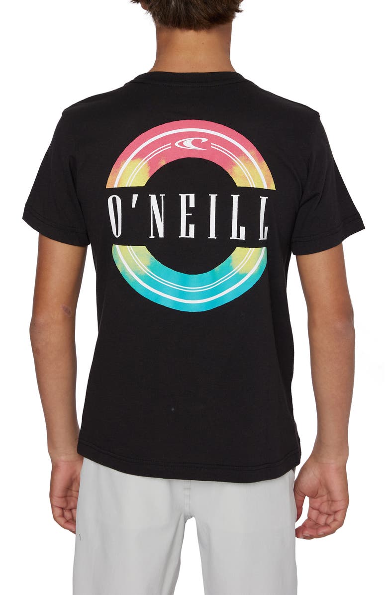 O'Neill Kids' Brackets Graphic Logo Tee, Alternate, color,