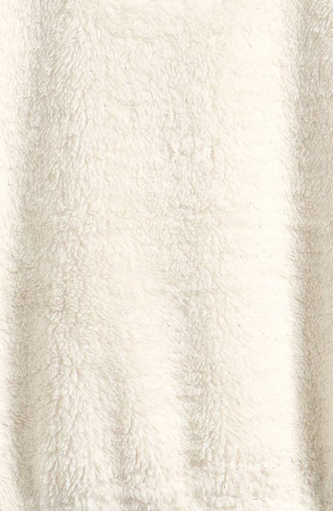 Kids' Lurex High-Pile Fleece Hoodie