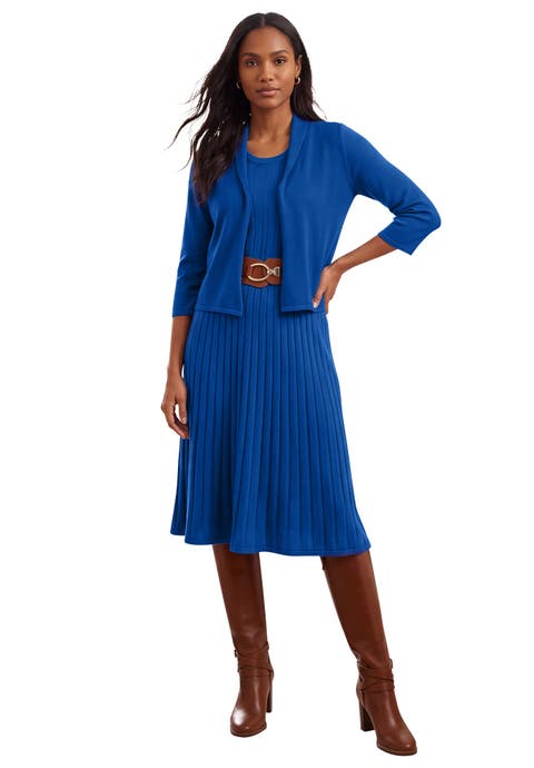 2 Piece Sweater Jacket Dress