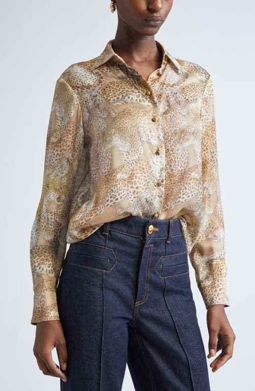 Zimmermann Rebellion Relaxed Silk Button-up Shirt In Multi