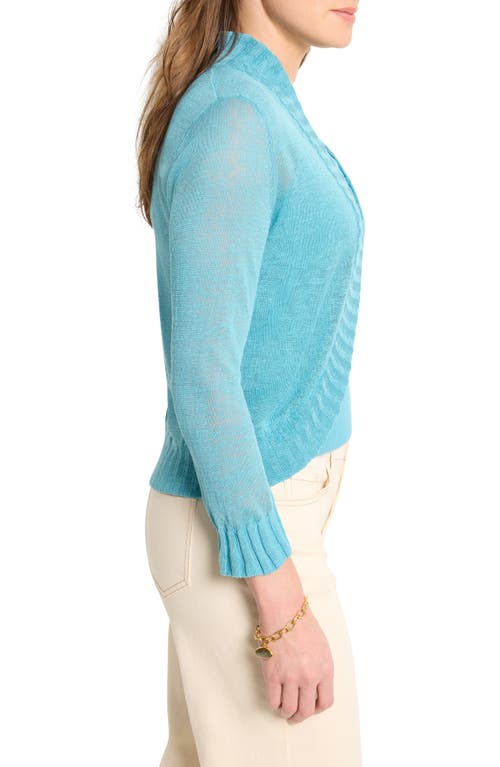 Nic + Zoe Nic+zoe Bolero Linen Blend Cardigan Sweater