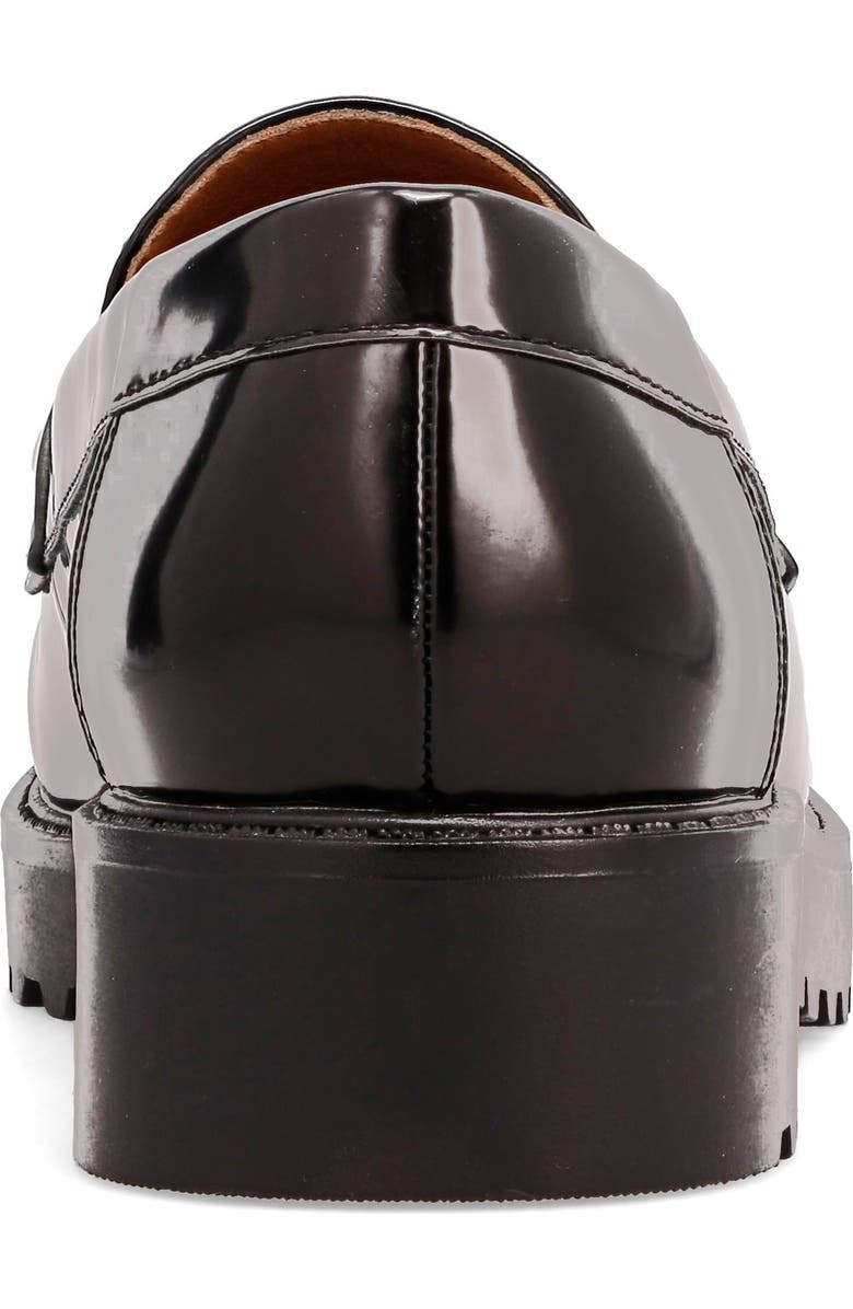 MIA AMORE Hali Lug Sole Penny Loafer, Alternate, color, Black