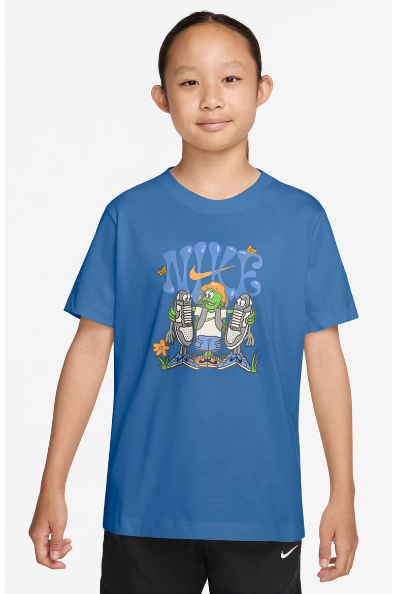 Kids' Sportswear Cotton Graphic T-Shirt, Main, color, STAR BLUE