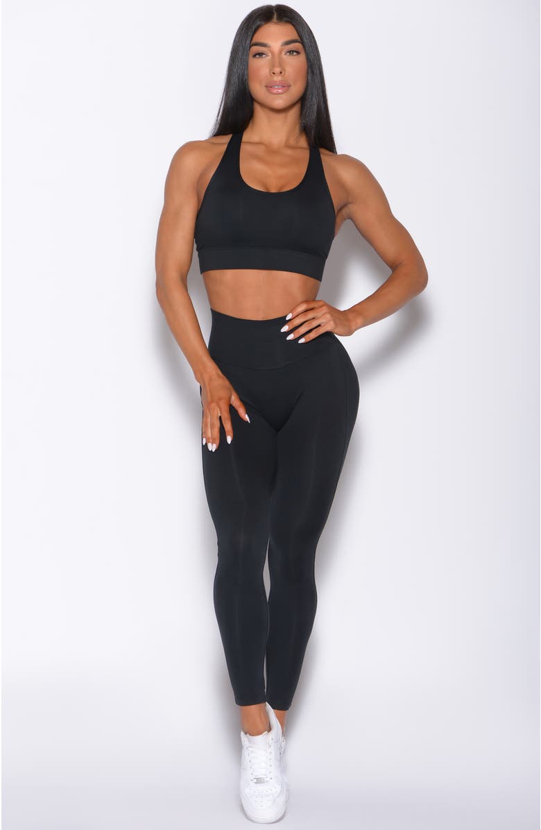 Bombshell Sportswear Sexy Back Leggings, Alternate, color, Black