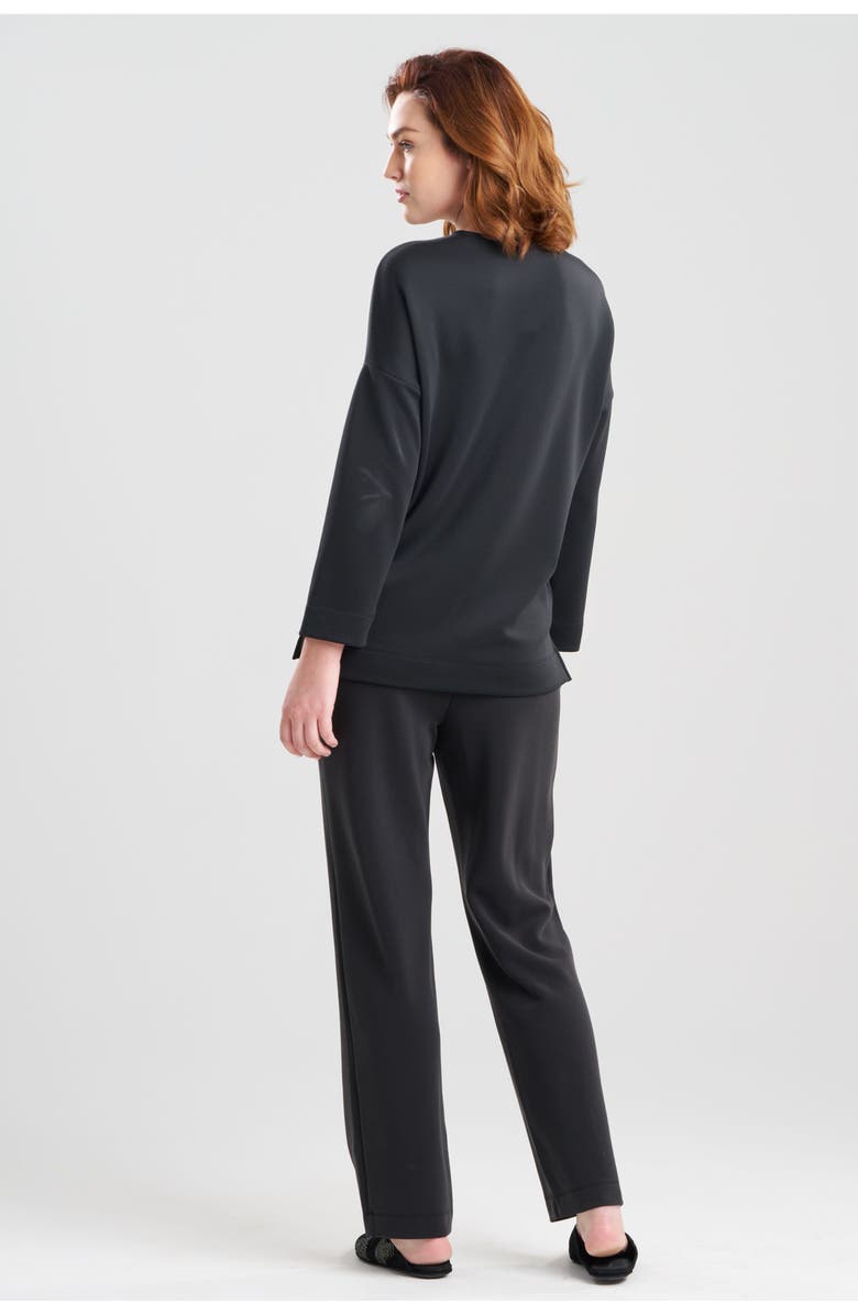 Natori Anywhere Wedge Top, Alternate, color, Black