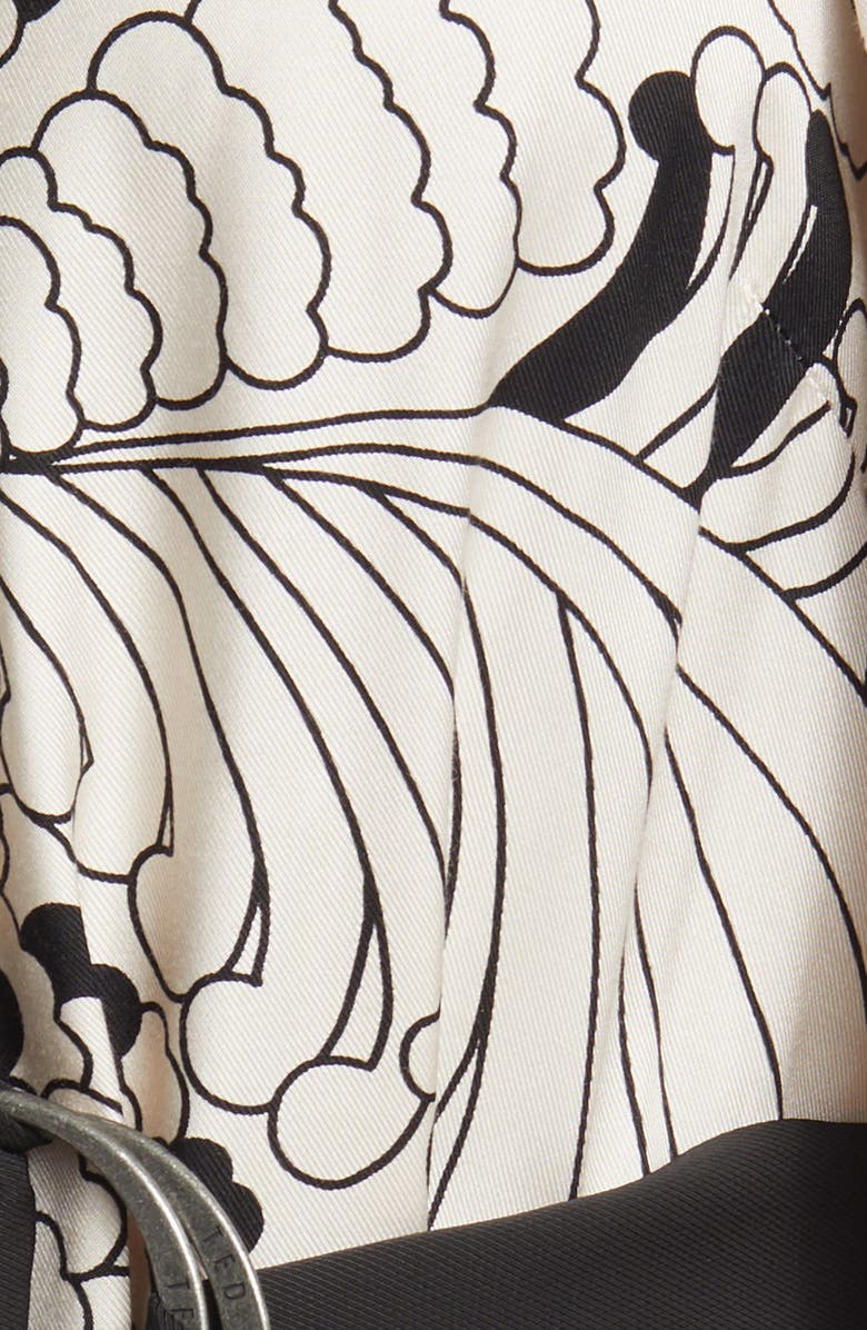 Ted Baker London Emmieeh Belt Detail Long Sleeve Midi Dress, Alternate, color, White