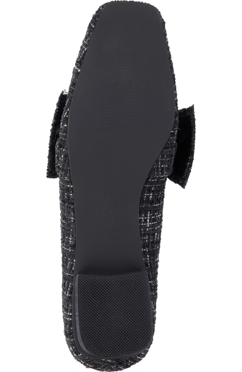 NEW YORK AND COMPANY Dominica Bow Loafer, Alternate, color, Black/White