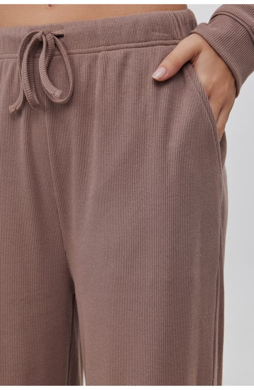 Gottex Beach Life Sandy Days Loungewear Wide Leg Bottoms In Brown